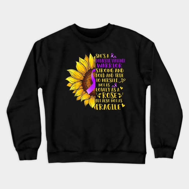 Domestic Violence Awareness Crewneck Sweatshirt by sevalyilmazardal